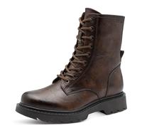 Tamaris Damen Lace Boot Flat 1-25908-41, Botas Cortas al Tobillo Mujer, marrón, 40 EU