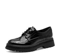 Tamaris Damen Lace-up 1-23619-45, Oxford Plano Mujer, Negro, 42 EU