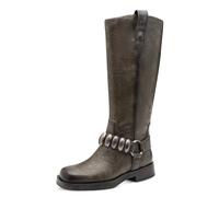 Tamaris Damen Long Boot Flat 1-25534-45, Botas a la Altura de Rodilla Mujer, Cigarro, 38 EU