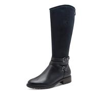 Tamaris Damen Long Boot Flat 1-25614-45, Botas a la Altura de Rodilla Mujer, Azul Marino, 39 EU