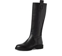 Tamaris Damen Long Boot Flat 1-25616-45, Botas a la Altura de Rodilla Mujer, Negro, 38 EU