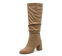 Tamaris Damen Long Boot Heel 1-25523-45, Botas a la Altura de Rodilla Mujer, Beige, 38 EU