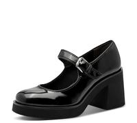 Tamaris Damen Pump with Strap 1-22409-45, Bomba Mujer, Negro, 37 EU