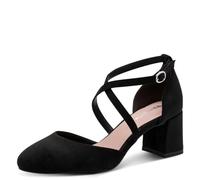 Tamaris Damen Pump with Strap 1-22438-46, Bomba Mujer, Negro, 41 EU