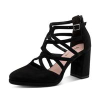 Tamaris Damen Pump with Strap 1-22446-46, Bomba Mujer, Negro, 36 EU