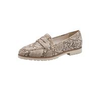 Tamaris Damen Slipper 1-24219-46, Mocasín Mujer, Beige Snake, 37 EU