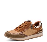 Tamaris Damen Sneaker Low 1-23603-42, Zapatillas Mujer, Cognac Comb, 35 EU