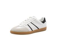 Tamaris Damen Sneaker Low 1-23624-43, Zapatillas Mujer, Blanco y Negro, 39 EU