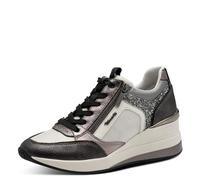 Tamaris Damen Sneaker Low 1-23703-41, Zapatillas Mujer, Dark Grey Comb, 40 EU
