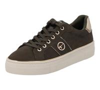Tamaris Damen Sneaker Low 1-23724-42, Zapatillas Mujer, Olive Nubuc, 37 EU