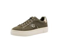 Tamaris Damen Sneaker Low 1-23724-42, Zapatillas Mujer, Olive Nubuc, 41 EU
