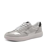 Tamaris Damen Sneaker Low 1-23763-45, Zapatillas Zapatos Mujer, Color Plateado, 42 EU