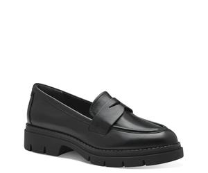 Tamaris - Mocasín Clásico de Cuero - Shoes - Mujer - Negro - 39 EU -