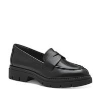 Tamaris - Mocasín Clásico de Cuero - Shoes - Mujer - Negro - 40 EU -