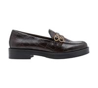 TAMARIS Mocasines con hebillas. Color Marrón Oscuro