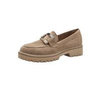 Tamaris Mocasines para Mujer de Piel, Cómodos, Beige, 39 EU
