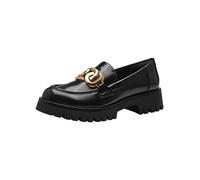 Tamaris Mocasines Veganos para Mujer, Negro Cepillado, 41 EU