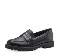 Tamaris Mocasines Veganos para Mujer, Negro Mate, 38 EU