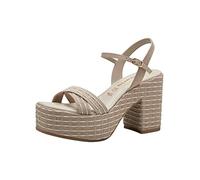Tamaris Mujer 1-1-28034-30, Sandalias con cuña, Color Beige, 37 EU