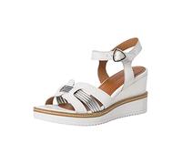 Tamaris Mujer 1-1-28243-20, Sandalia, White/Silver, 40 EU