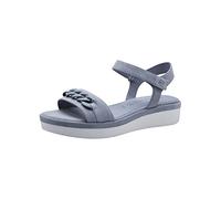 Tamaris Mujer 1-1-28267-30, Sandalias Planas, Lt Blue Suede, 38 EU