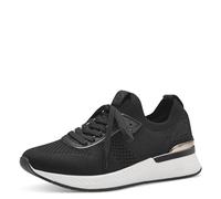 Tamaris Mujer 1-23712-42, Zapatillas, Negro y Dorado, 37 EU