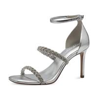 Tamaris Mujer 1-28035-42, Sandalia con talón, Plata, 39 EU