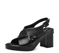Tamaris Mujer 1-28049-42, Sandalia con talón, Negro, 36 EU