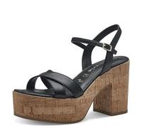 Tamaris Mujer 1-28054-42, Sandalia con talón, Negro, 40 EU