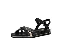 Tamaris Mujer 1-28145-42, Sandalias Planas, Black Black Comb, 38 EU