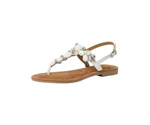 Tamaris Mujer 1-28163-42, Sandalias Planas, Color Blanco, 36 EU