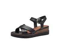 Tamaris Mujer 1-28202-42, Sandalia, Piel Negra, 38 EU