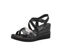 Tamaris Mujer 1-28220-42, Sandalias con cuña, Negro, 37 EU