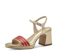 Tamaris Mujer 1-28368-42, Sandalia con talón, Gold Comb, 41 EU