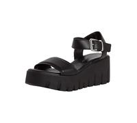 Tamaris Mujer 1-28712-42, Sandalias con cuña, Piel Negra, 40 EU
