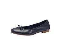 Tamaris Mujer Bailarina Cuero, Azul Marino, 36 EU