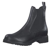 Tamaris Mujer Botines, señora Botas Chelsea,Botas,Medias Botas,botín,Bota de Deslizamiento,Plano,Black/NO Fur,40 EU