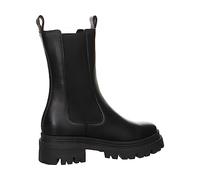 Tamaris Mujer Botines, señora Botas Chelsea,plantilla desmontable,botas,medias botas,botín,bota de deslizamiento,alto,BLACK LEATHER,38 EU