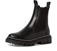 Tamaris Mujer Botines, señora Botas Chelsea,Plantilla Desmontable,Medias Botas,Bota de Deslizamiento,Botas,botín,Plano,Black,37 EU