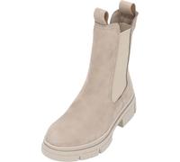 Tamaris Mujer Botines, señora Botas Chelsea,TOUCHit,Bota de Deslizamiento,Botas,Medias Botas,botín,Alto,Taupe Nubuc,38 EU