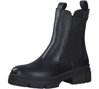 Tamaris Mujer Botines, señora Botas Chelsea,TOUCHit,Bota de Deslizamiento,Botas,Medias Botas,botín,Alto,Black Leather,38 EU