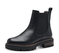 Tamaris Mujer Botines, señora Botas Chelsea,TOUCHit,Bota de Deslizamiento,Botas,Medias Botas,botín,Plano,Black Matt,37 EU