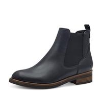 Tamaris Mujer Botines, señora Botas Chelsea,TOUCHit,Botas,Medias Botas,botín,Bota de Deslizamiento,Plano,Navy,38 EU