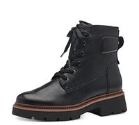 Tamaris Mujer Botines, señora Botas Militares,Botas,Medias Botas,Botines,Botas de Cordones,Black,39 EU