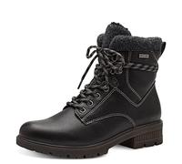 Tamaris Mujer Botines, señora Botas Militares,DUOtex,TOUCHit,Impermeable,Medias Botas,Botines,Botas de Cordones,Caliente,Forrado,Black,38 EU