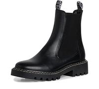 Tamaris Mujer Botines, señora Botines,Plantilla Desmontable,Botas,Medias Botas,botín,Plano,Black,36 EU