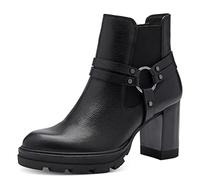 Tamaris Mujer Botines, señora Botines,TOUCHit,Botas,Medias Botas,botín,Tobillo Alto,Cremallera,Black Leather,40 EU