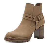 Tamaris Mujer Botines, señora Botines,TOUCHit,Botas,Medias Botas,botín,Tobillo Alto,Cremallera,Camel,39 EU