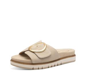 Tamaris Mujer Comfort 8-87106-42 400 Beige Zapatillas cómodas multiancho calzado diario Festivo Elegante Sandalia plana, beige, 39 EU Ancho