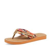 Tamaris Mujer Damen 1-27109-42 Sandalia plana, Naranja Comb, 36 EU